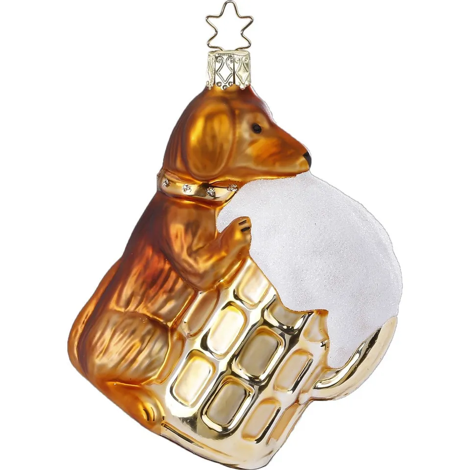 inge-glas-waldi-hat-durst-dackel-christbaumschmuck-10-5-cm image 1
