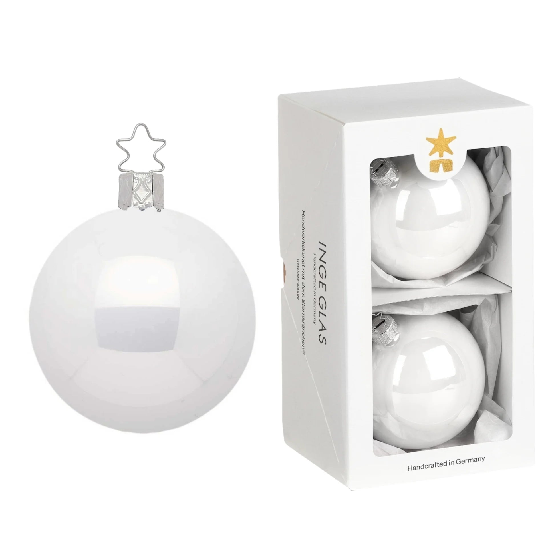 inge-glas-manufaktur-kugel-porzellanwei-opal-christbaumkugel-glas-10-cm image 1