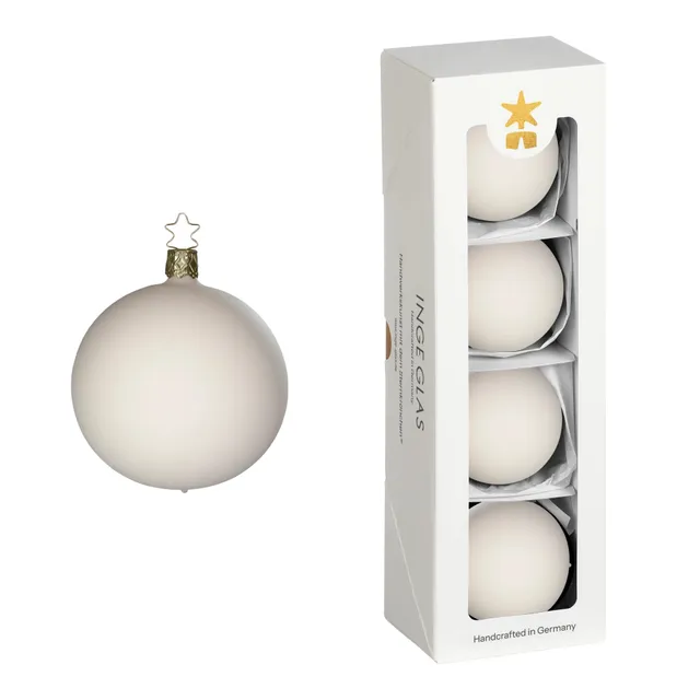 inge-glas-kugeln-creme-samt-glas-6-cm image 1