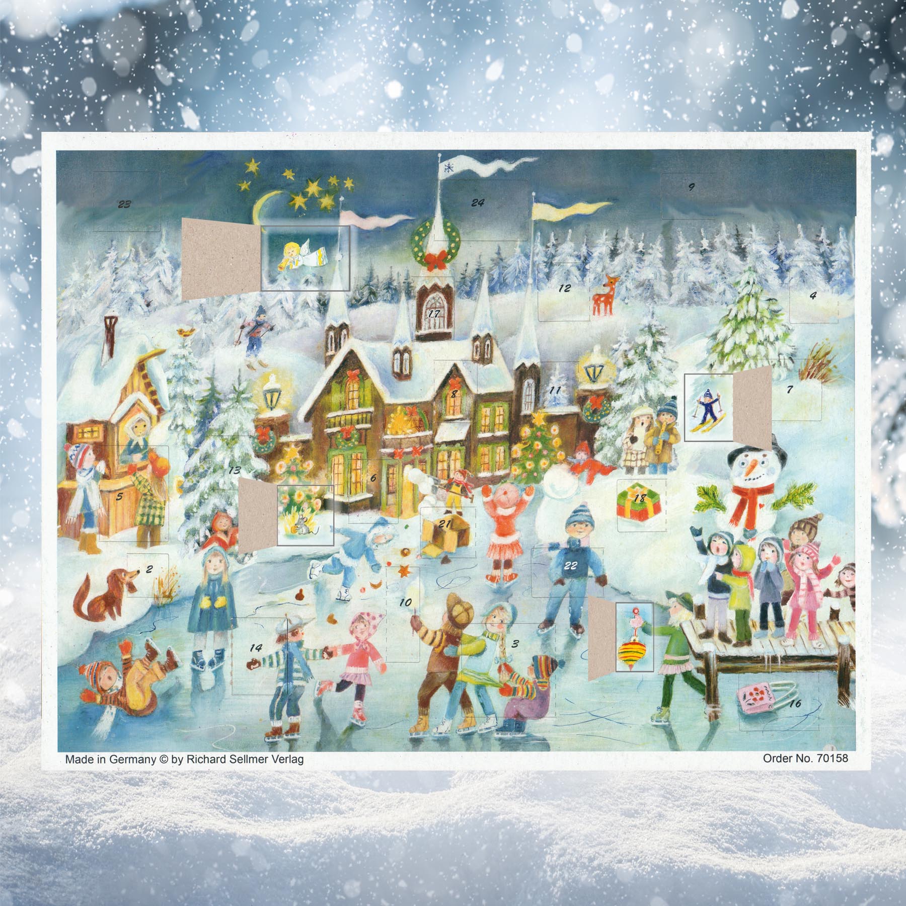 sellmer-verlag-adventskalender-eislauffreuden-am-schloss-gro-format-querformat image 2