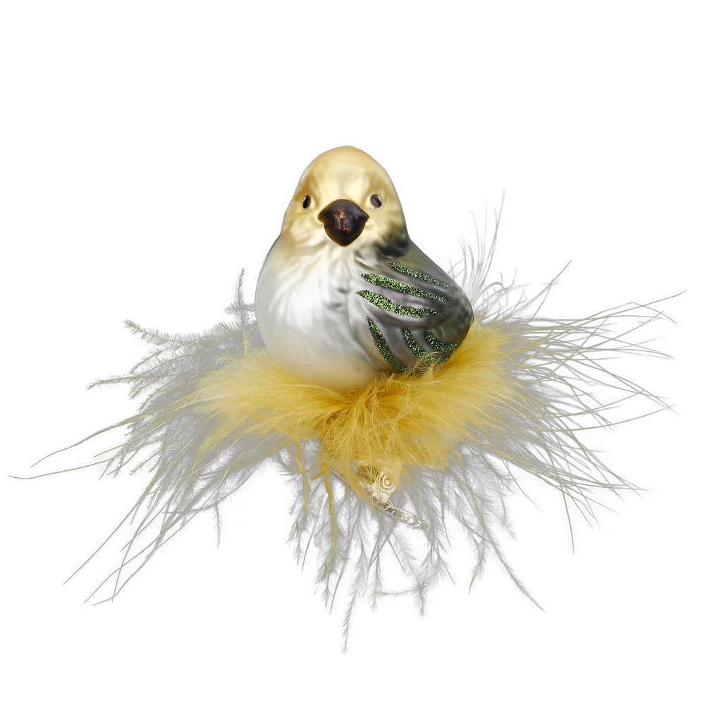 inge-glas-gr-nfink-7-cm-glasvogel-baumschmuck image 1