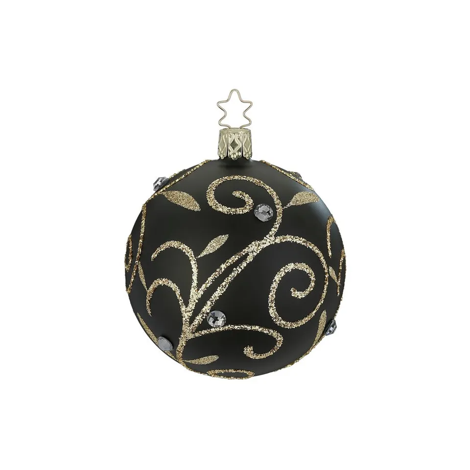inge-glas-prachtvolles-funkeln-christbaumkugel-glas-6-cm-schwarz image 1