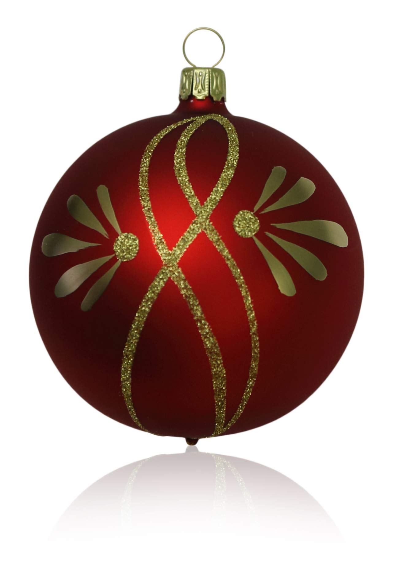 lauschaer-glas-christbaumschmuck-sortiment-39-teilig-klingende-glocken-rot-matt- image 2