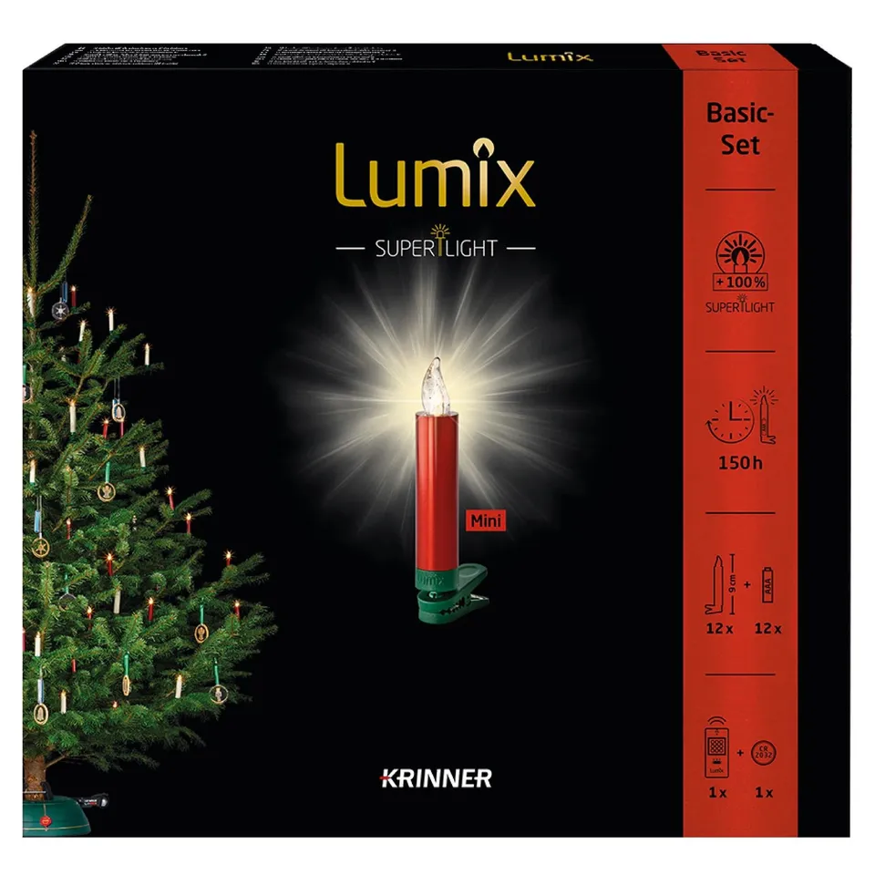 krinner-lumix-superlight-metallic-rot-mini-basis-led-kerzen image 1
