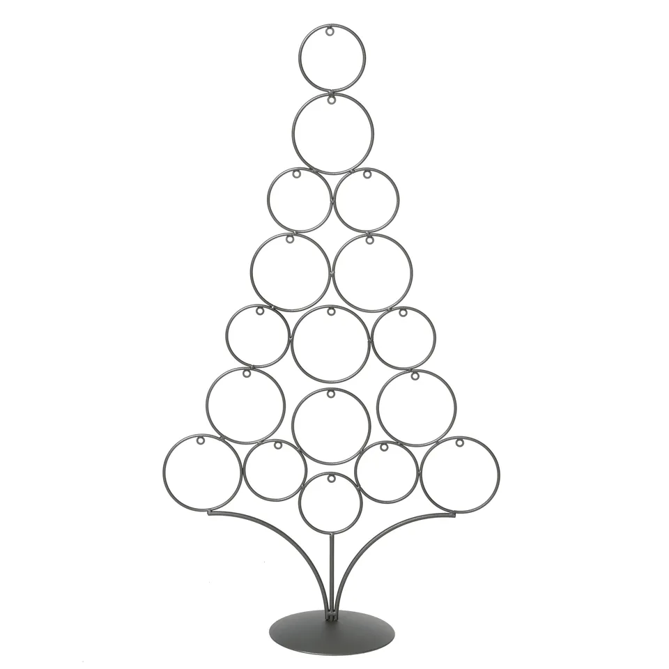 inge-glas-deko-baum-ringe-metall-83-cm-anthrazit-schwarz image 1