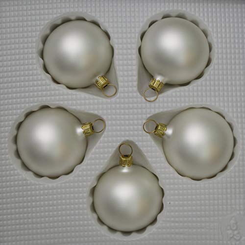 lauschaer-glas-christbaumkugeln-wei-matt-5-st-ck-5-cm image 8