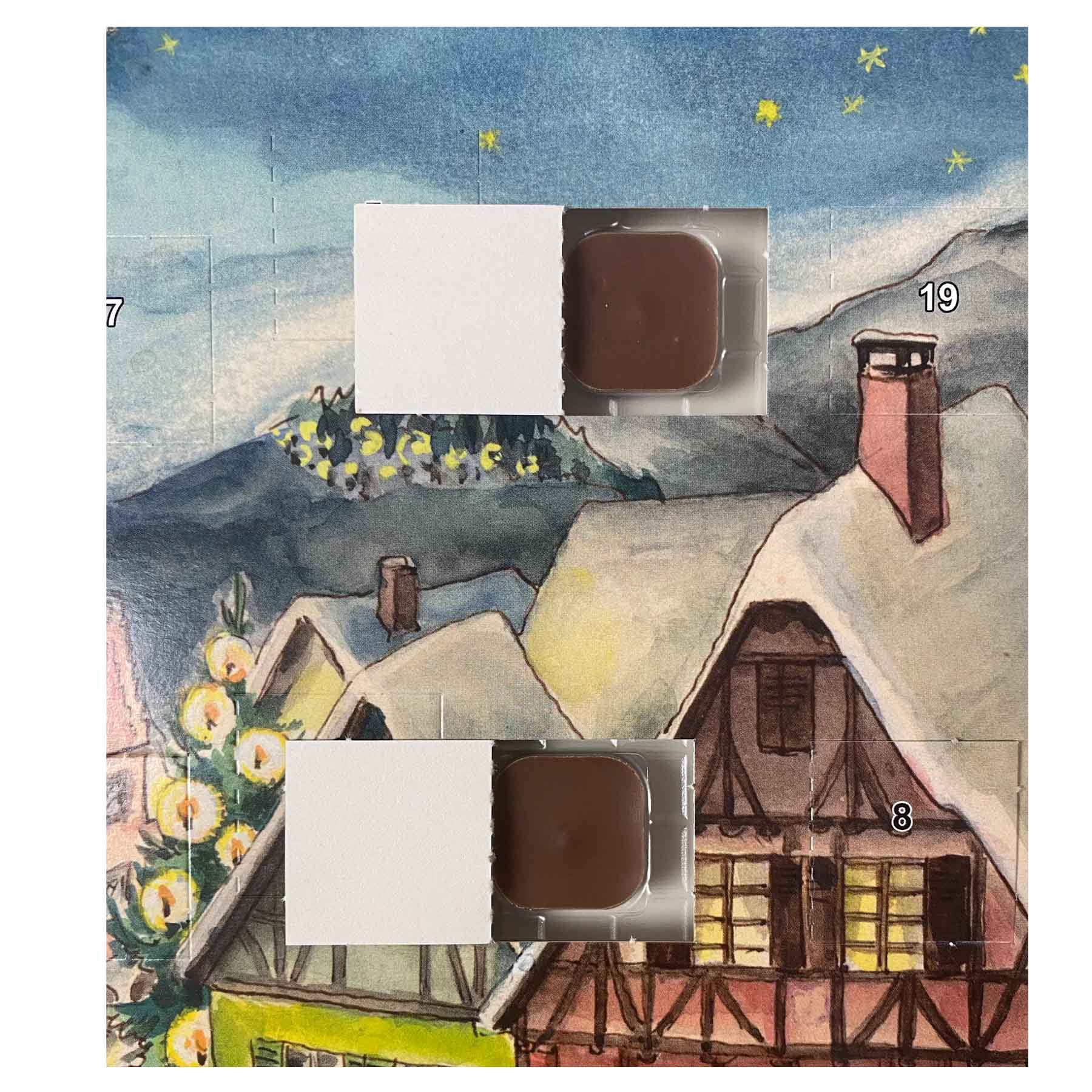 sellmer-verlag-schoko-adventskalender-verschneites-dorf image 3