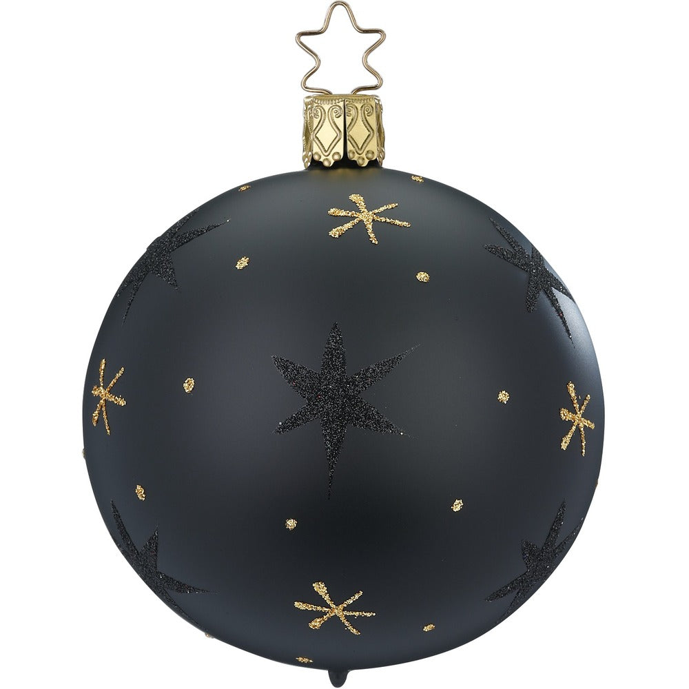 inge-glas-sternenhimmel-christbaumkugel-10-cm-schwarz-glas image 1