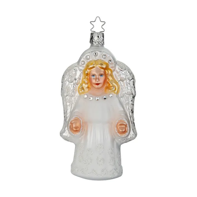 inge-glas-glanzvoller-engel-glas-figur-13-cm-wei image 1