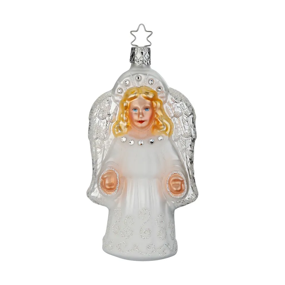 inge-glas-glanzvoller-engel-glas-figur-13-cm-wei image 1