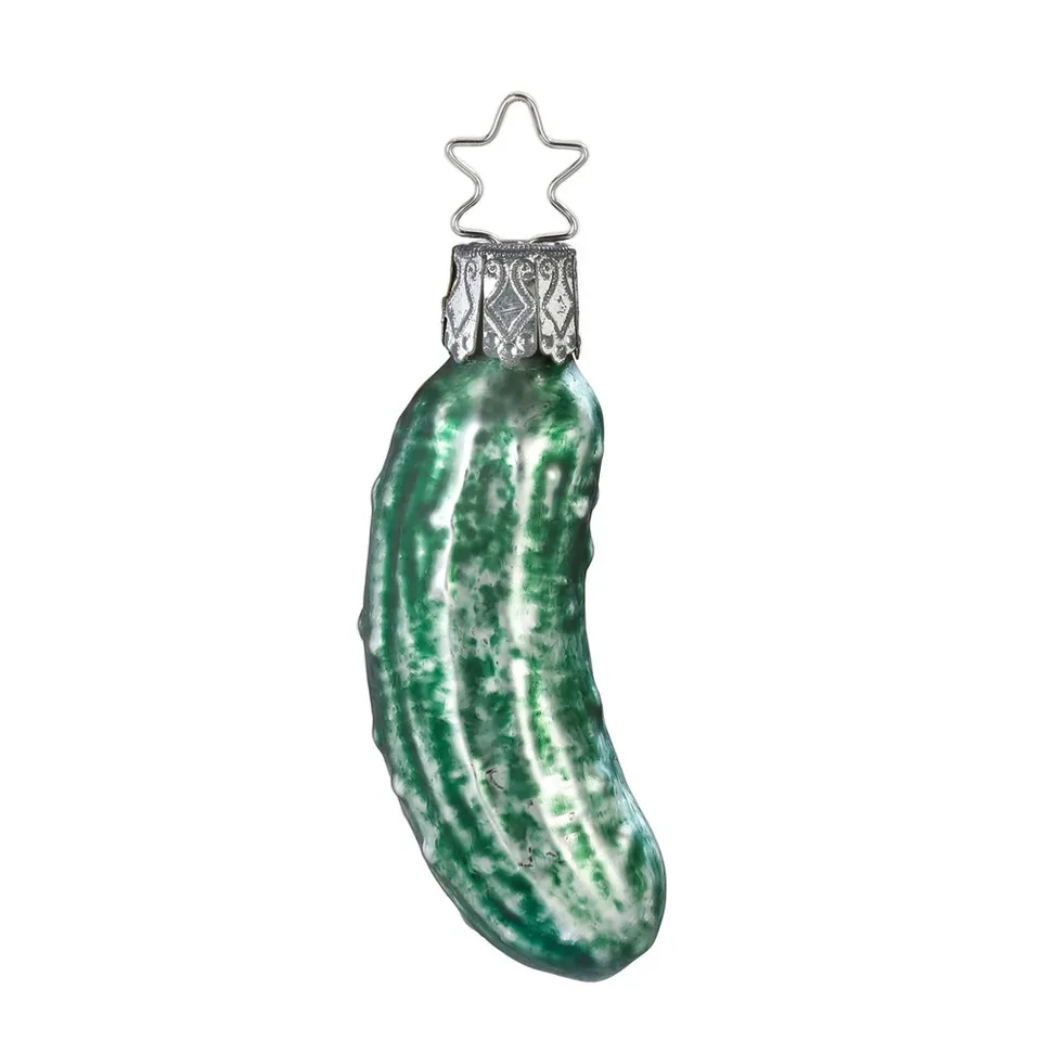 inge-glas-gurke-baumschmuck-7-cm-kleine-gr-ne-glas-gurke image 1