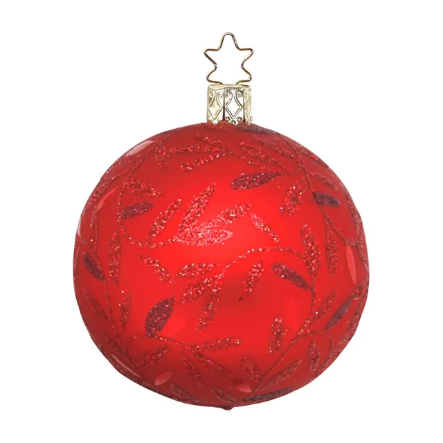 inge-glas-freudentanz-christbaumkugel-rot-10-cm image 1