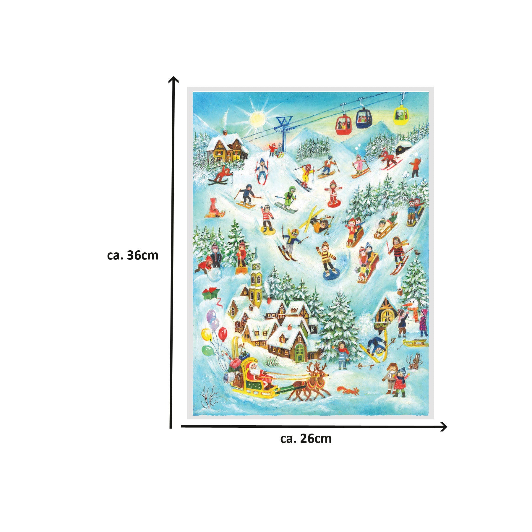 sellmer-verlag-adventskalender-ski-spa-papier-gro-format-mit-glimmer image 6