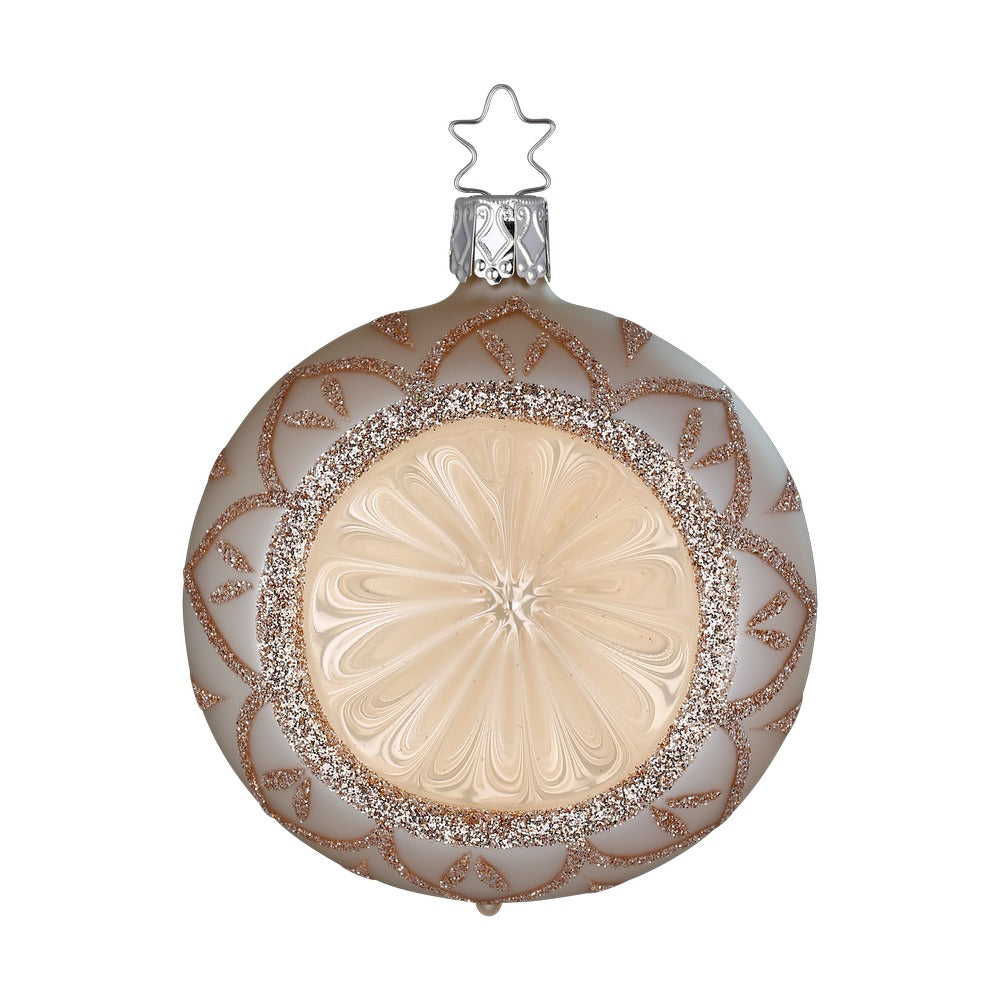 inge-glas-besinnlicher-glanz-christbaumkugel-glas-8-cm-creme-beige image 1