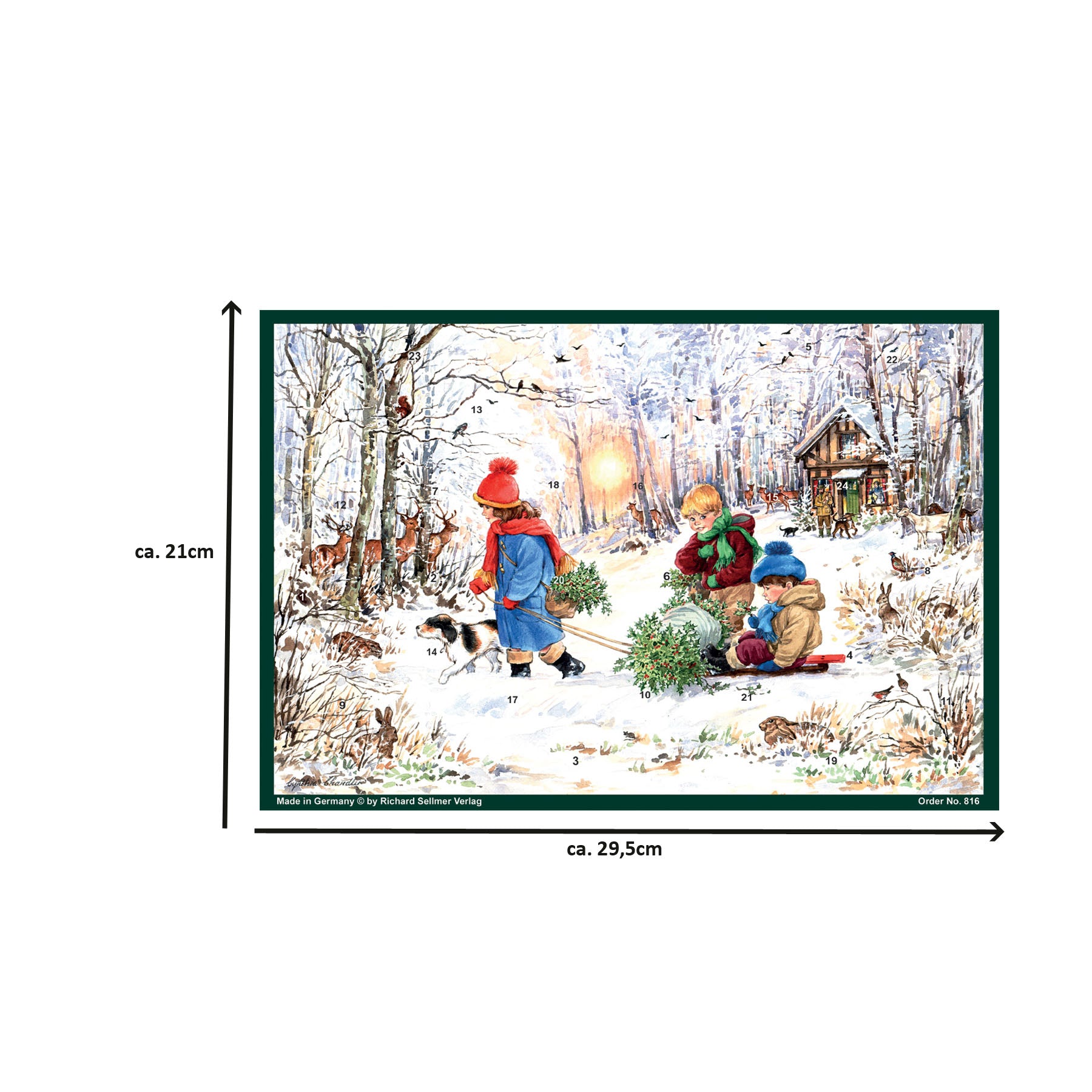 sellmer-verlag-adventskalender-a4-schneefreuden-im-wald image 5