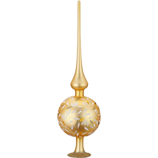 inge-glas-baumspitze-freudentanz-36-cm-inkagold-matt image 1