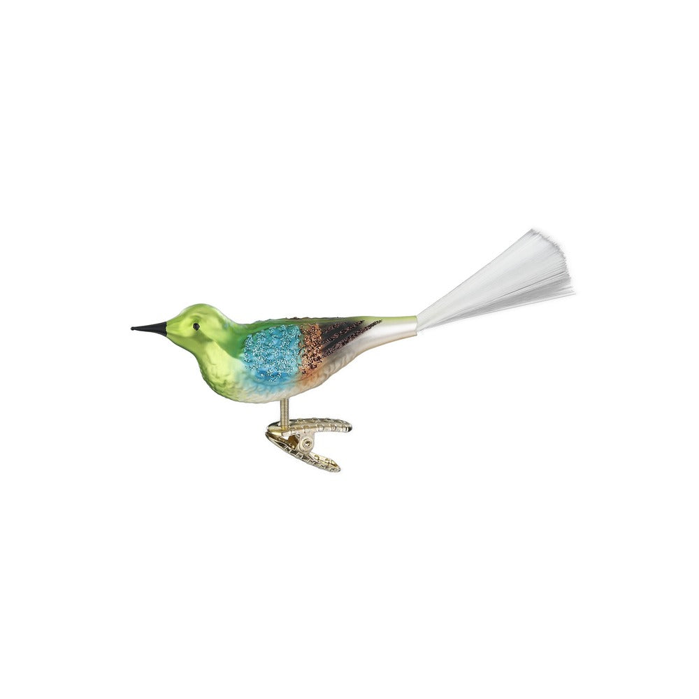 inge-glas-gr-nfink-glas-vogel-anh-nger-10-cm image 1