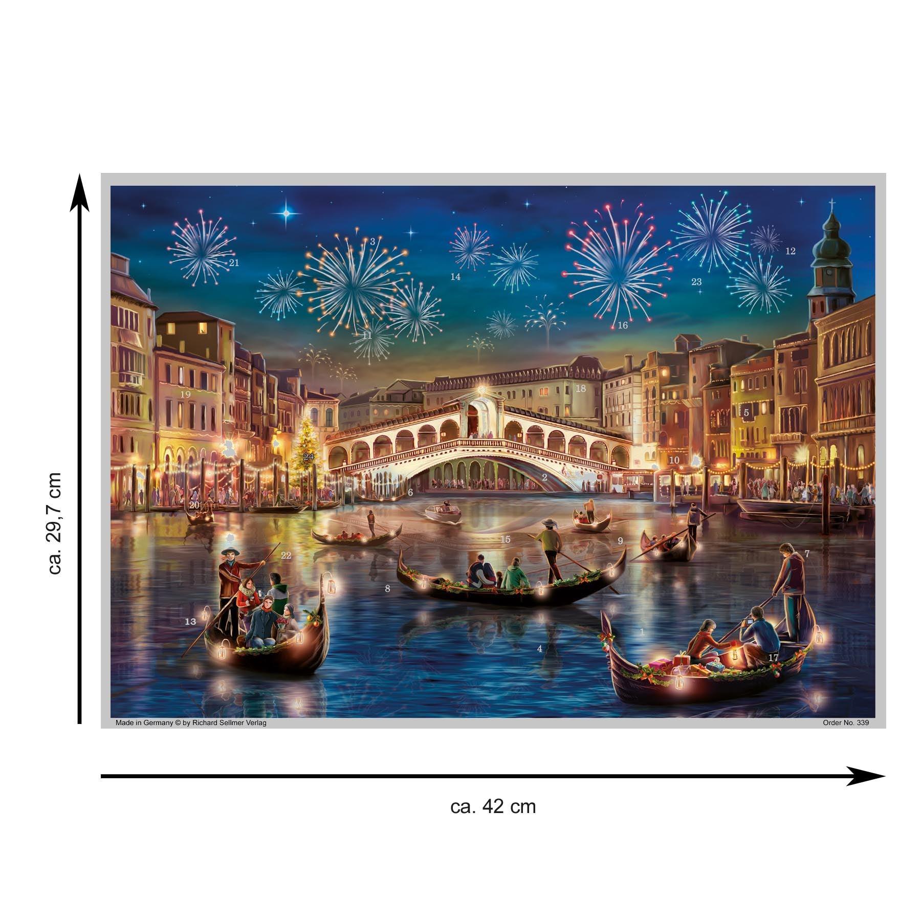 sellmer-verlag-adventskalender-venedig-rialtobr-cke-gro-format-querformat image 4