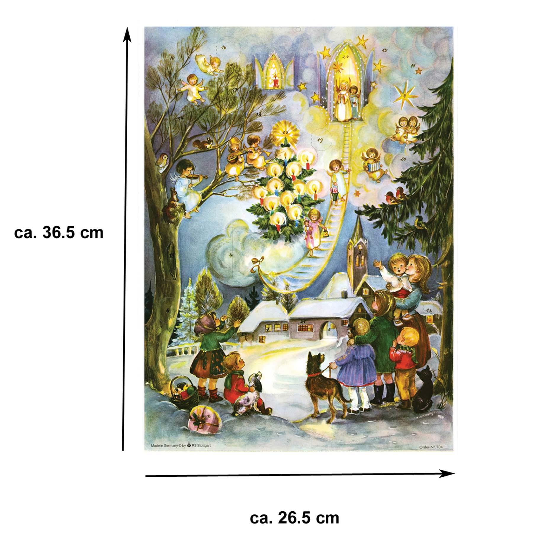 sellmer-verlag-adventskalender-seht-die-himmelsleiter-engel-gro-format image 5