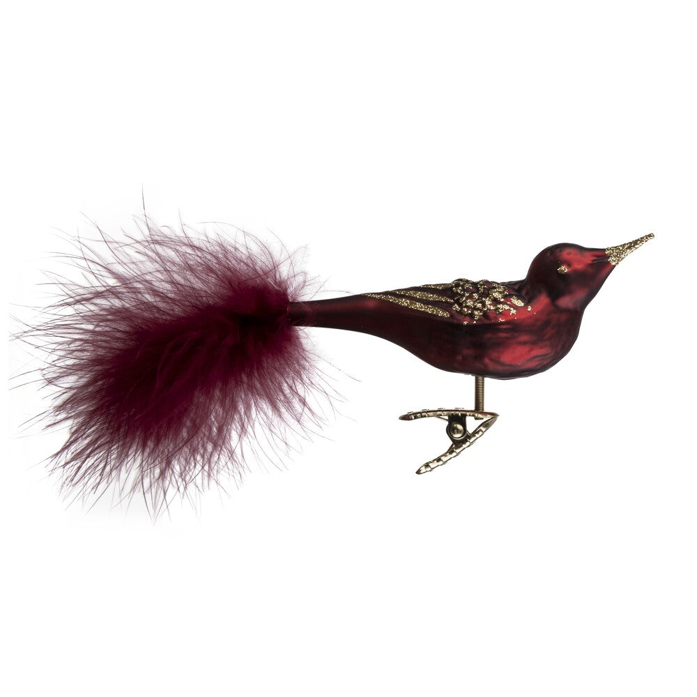 inge-glas-vogel-bordeaux-matt-glas-vogel-11-cm image 1