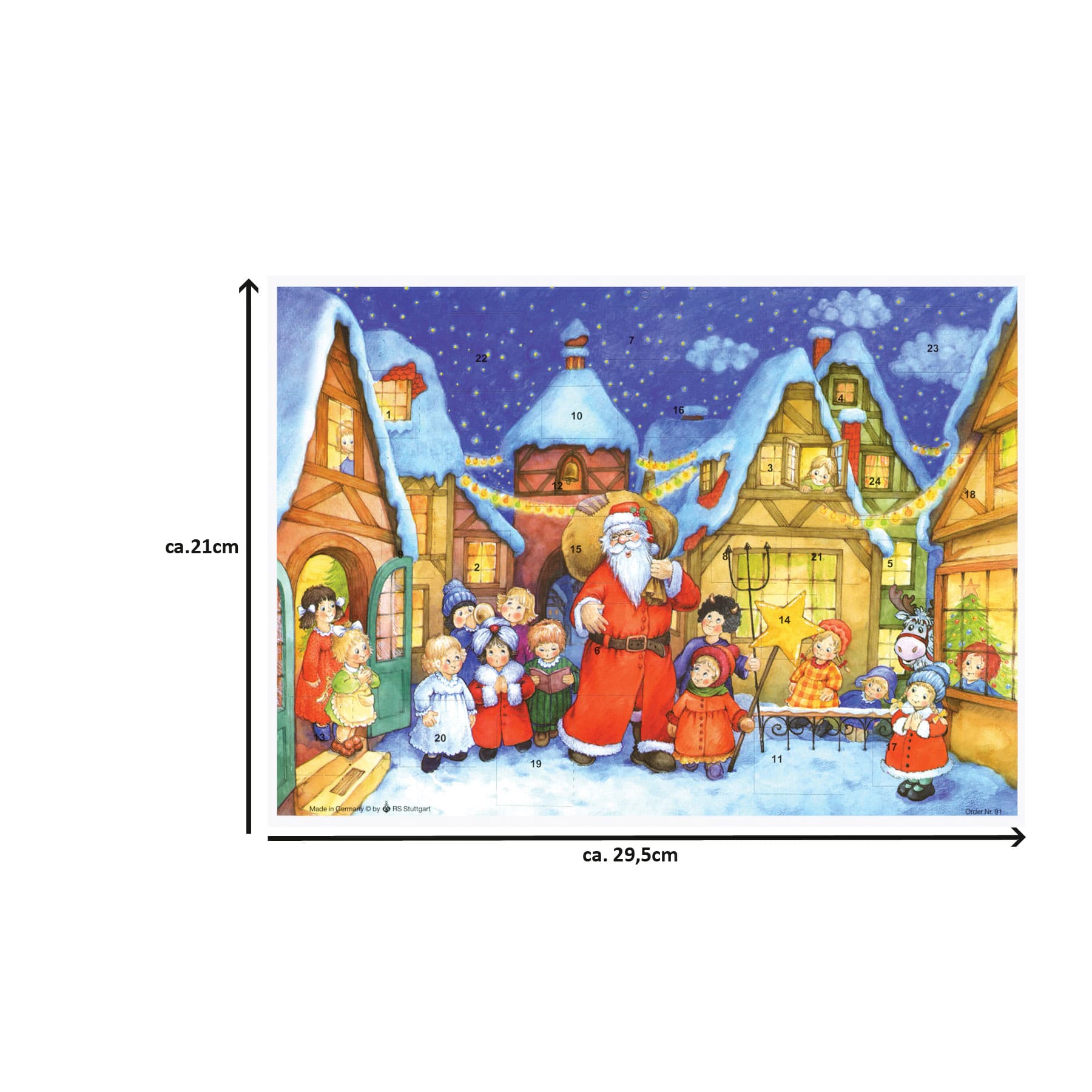 sellmer-verlag-adventskalender-a4-der-weihnachtsmann-kommt-in-die-stadt-papier-a image 4
