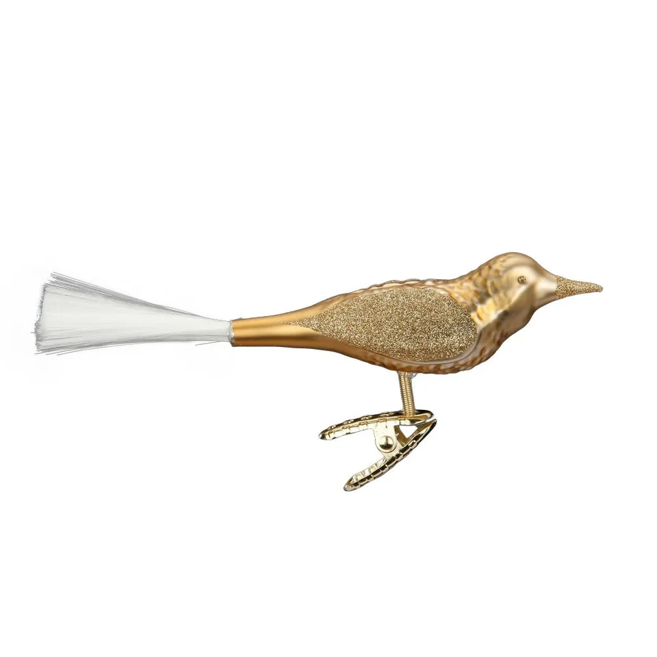 inge-glas-vogel-brokat-matt-glasfigur-gold-10-cm image 1