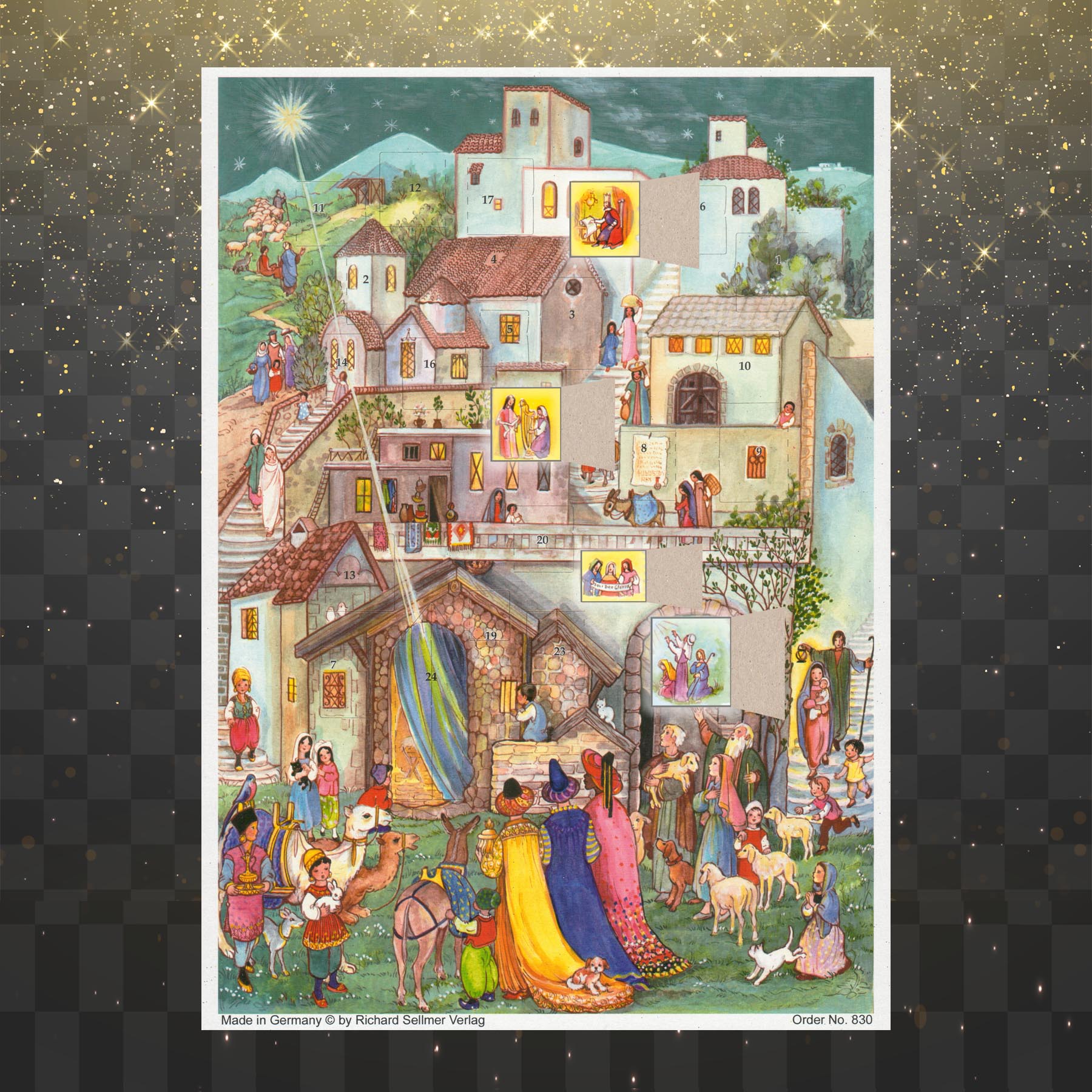 sellmer-verlag-adventskalender-heilige-drei-k-nige-in-bethlehem-a4 image 2