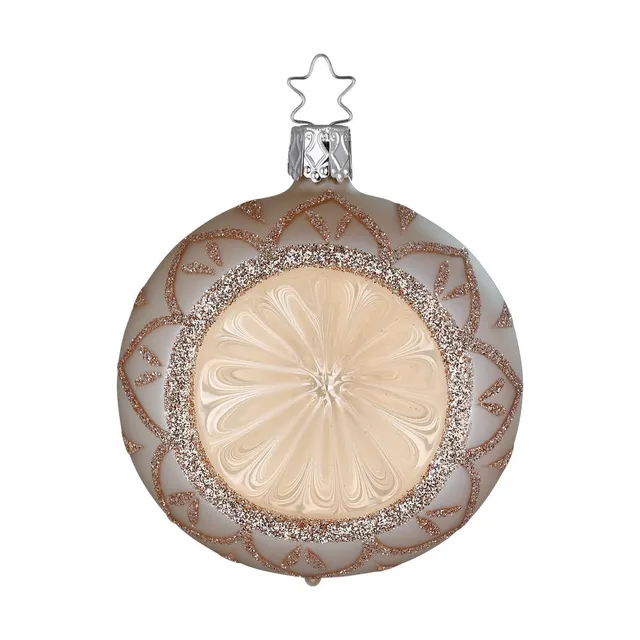 inge-glas-besinnlicher-glanz-christbaumkugel-glas-8-cm-creme-beige image 1