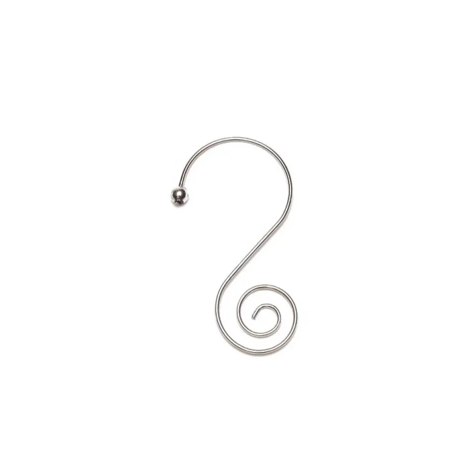 inge-glas-s-haken-mit-schnecke-silber-metall-5-cm-36-st-ck image 1