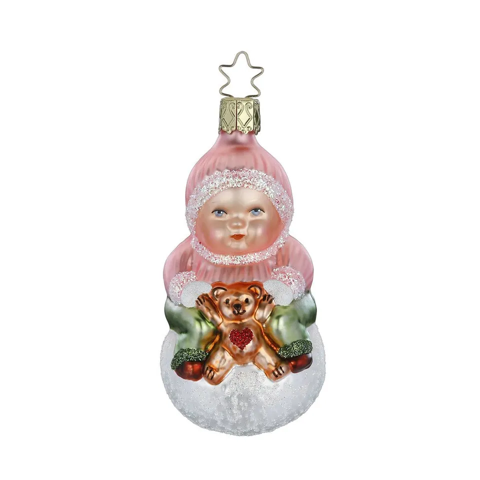 inge-glas-m-dchen-im-schnee-christbaumanh-nger-glas-9-5-cm-rosa image 1