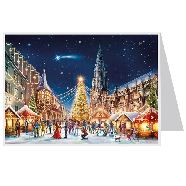 sellmer-verlag-postkarten-adventskalender-freiburger-m-nster-a6 image 1