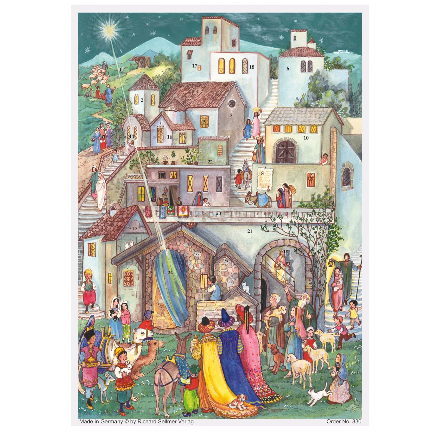 sellmer-verlag-adventskalender-heilige-drei-k-nige-in-bethlehem-a4 image 1