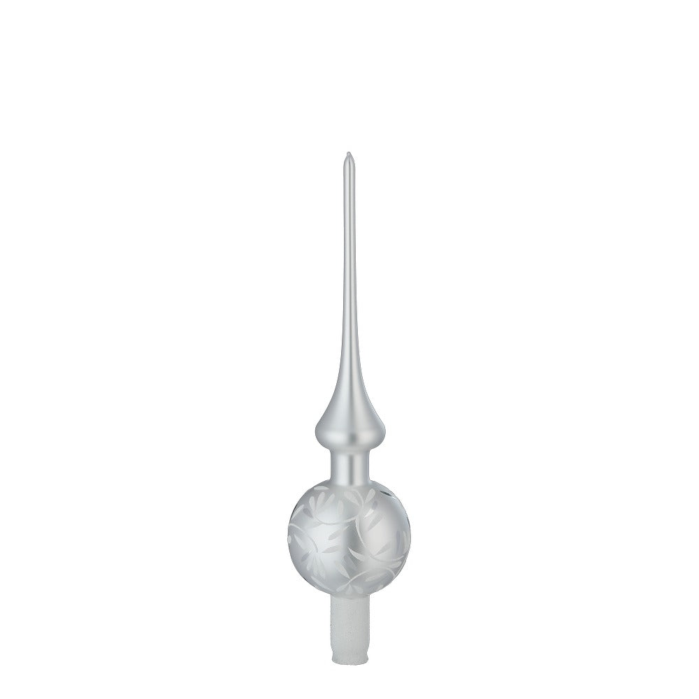 inge-glas-freudentanz-baumspitze-7-x-30-cm-wei-matt image 1