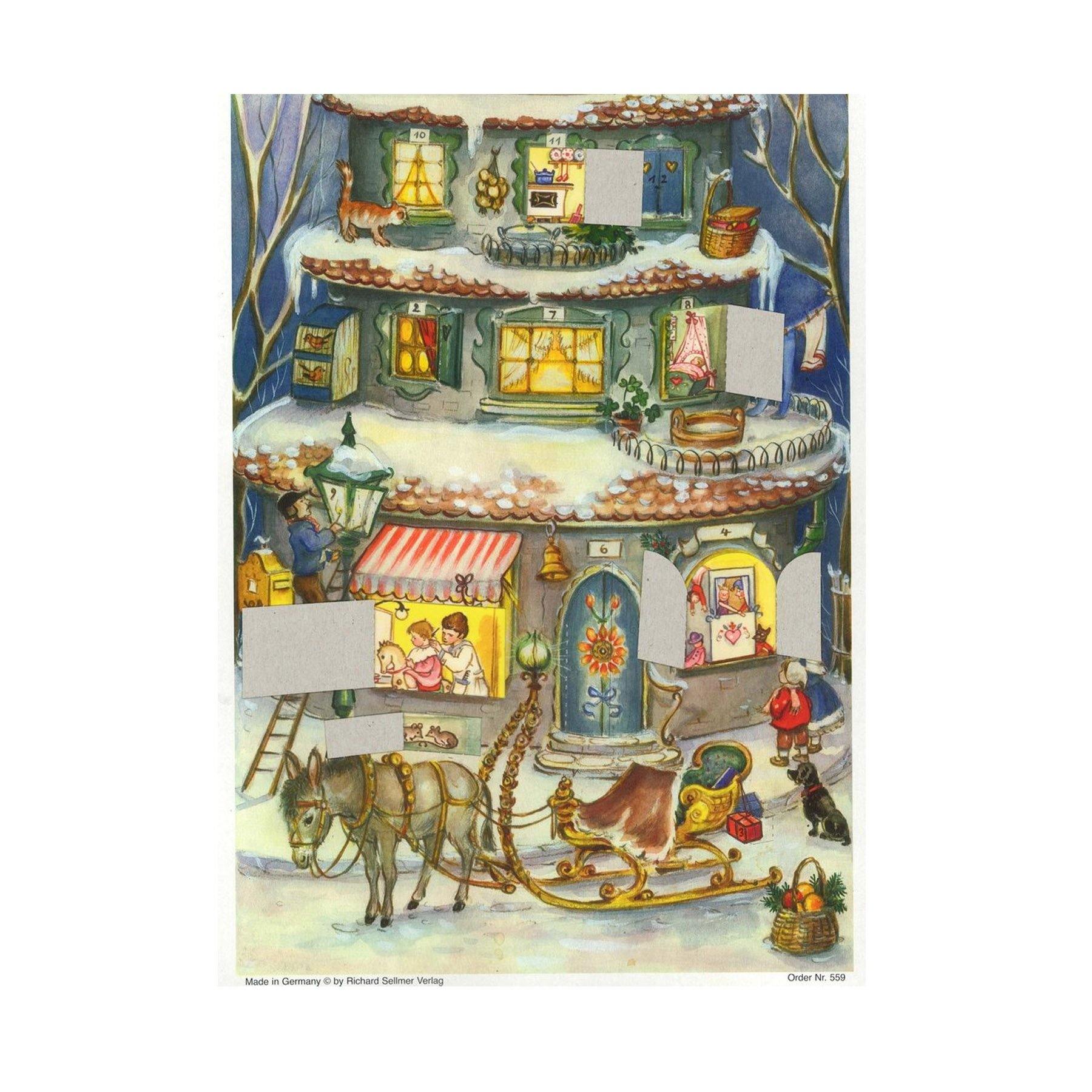 sellmer-verlag-panorama-adventskalender-weihnachtspyramide-historischer-nachdruc image 3
