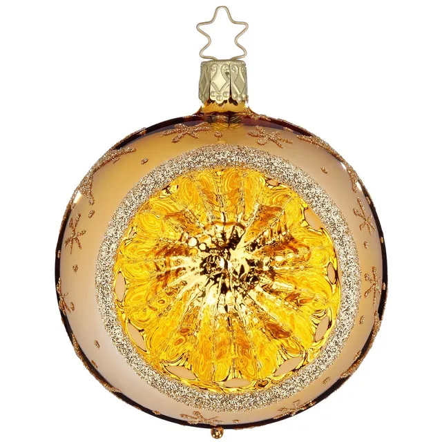 inge-glas-sternenhimmel-glas-christbaumkugel-10-cm-gold image 1