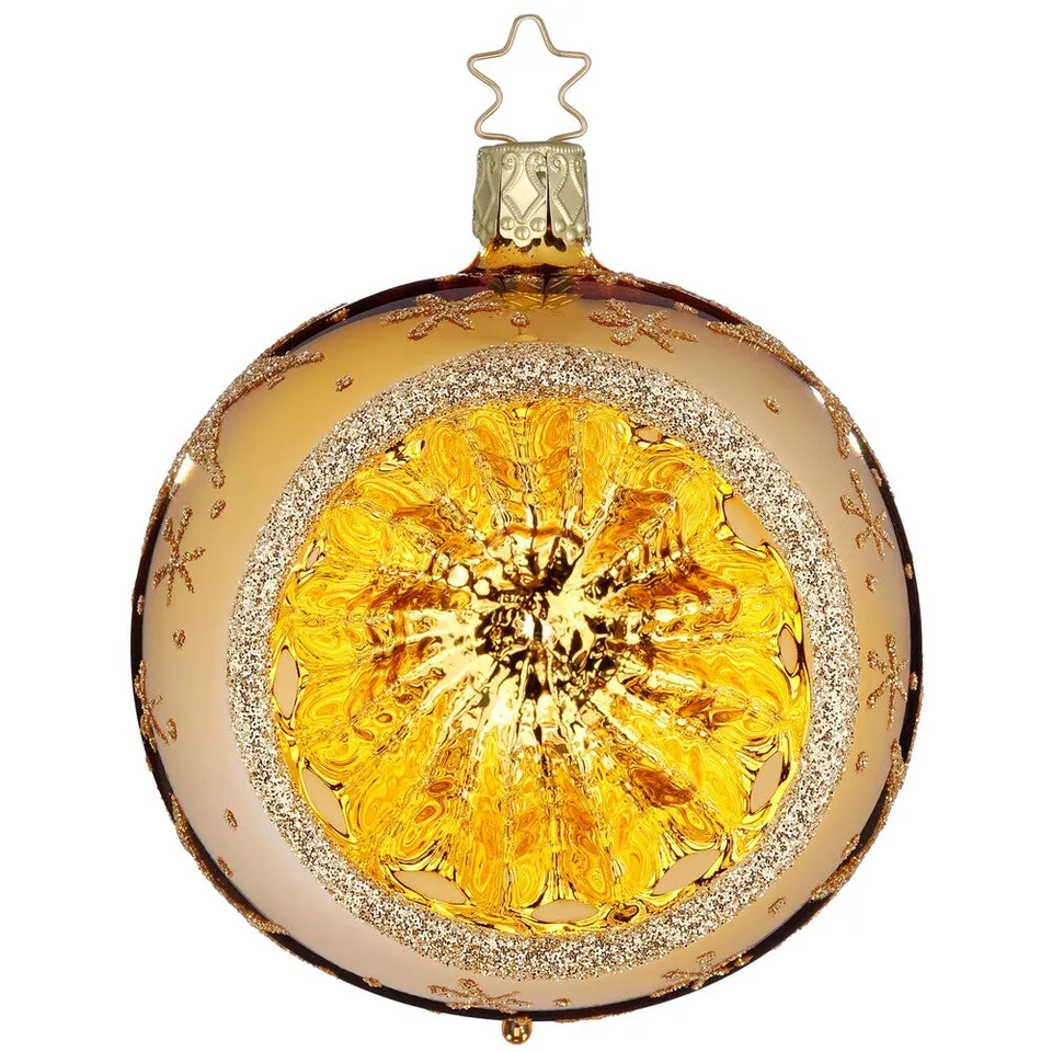 inge-glas-sternenhimmel-glas-christbaumkugel-10-cm-gold image 1
