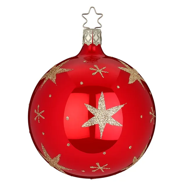 inge-glas-sternenlicht-glaskugel-classic-rot-10-cm image 1