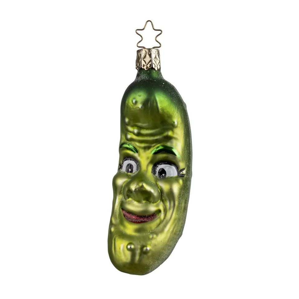 inge-glas-herr-gurke-baumschmuck-11-cm-gr-ne-gurken-figur image 1