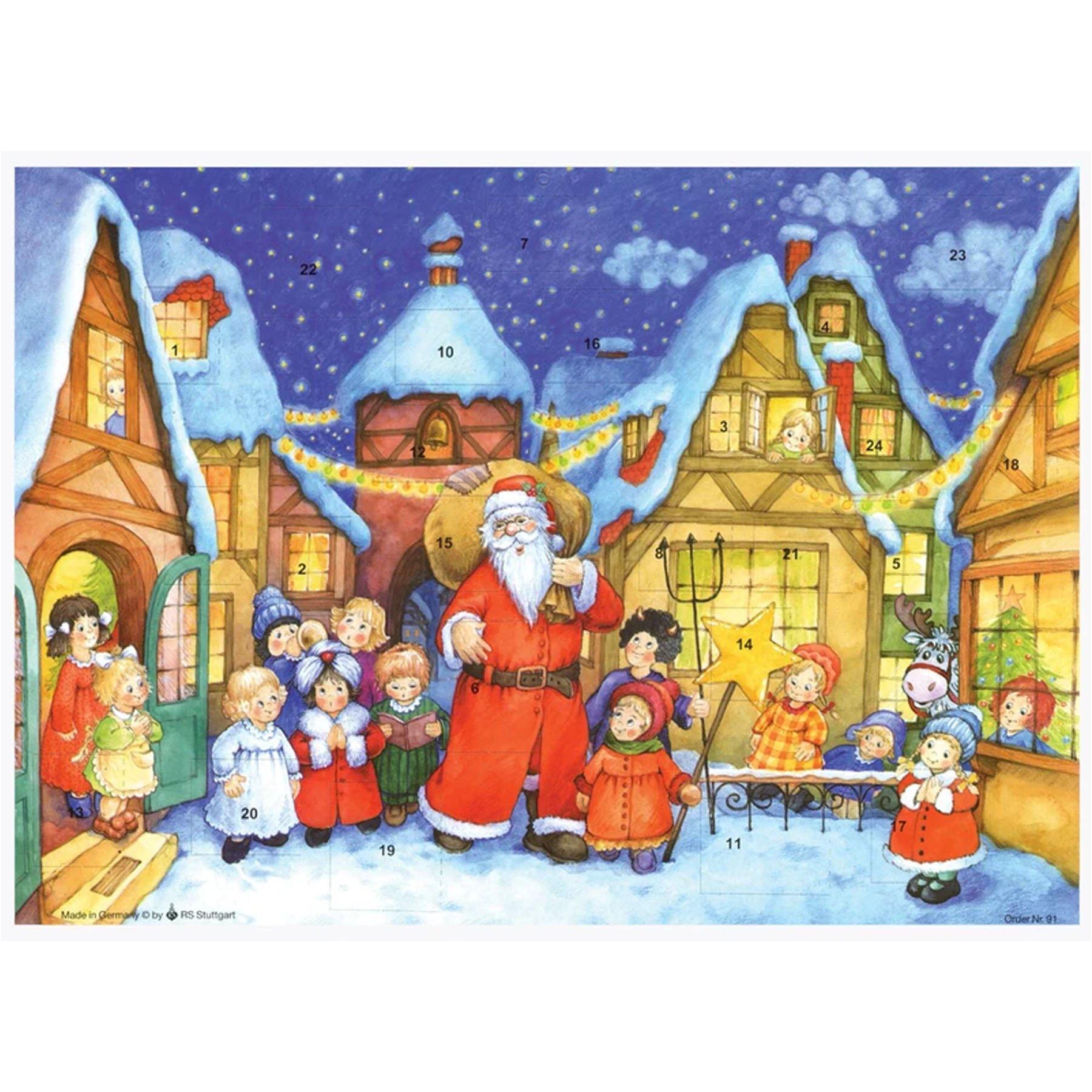 sellmer-verlag-adventskalender-a4-der-weihnachtsmann-kommt-in-die-stadt-papier-a image 1