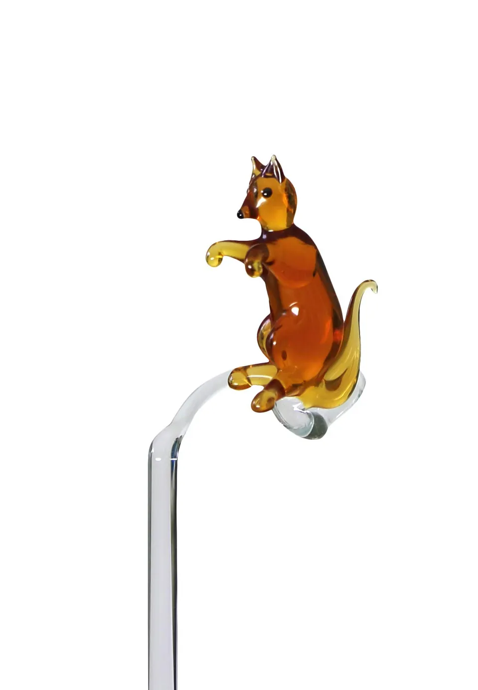 lauschaer-glas-orchideenstab-mit-eichh-rnchen-blumenhalter-45-cm image 1