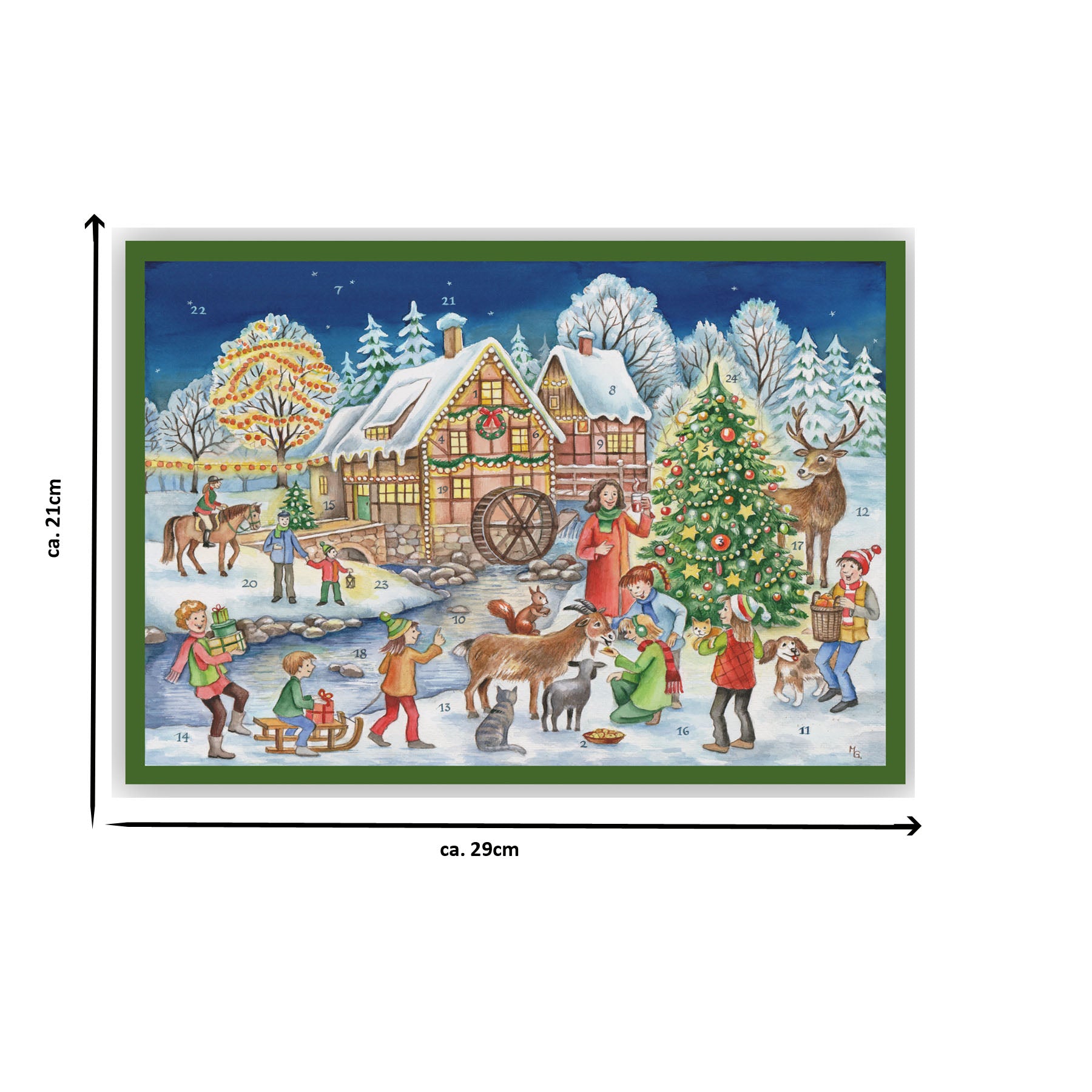 sellmer-verlag-adventskalender-weihnachtliches-m-hlhaus-gro-format-querformat-f- image 4