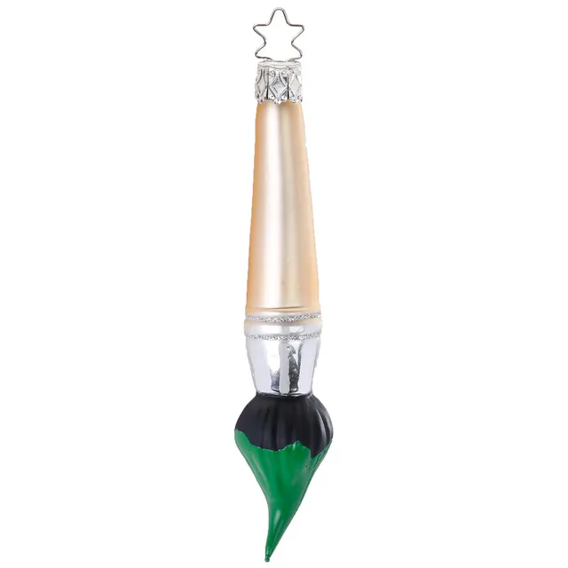 inge-glas-pinsel-glas-baumschmuck-gr-n-13-5-cm image 1