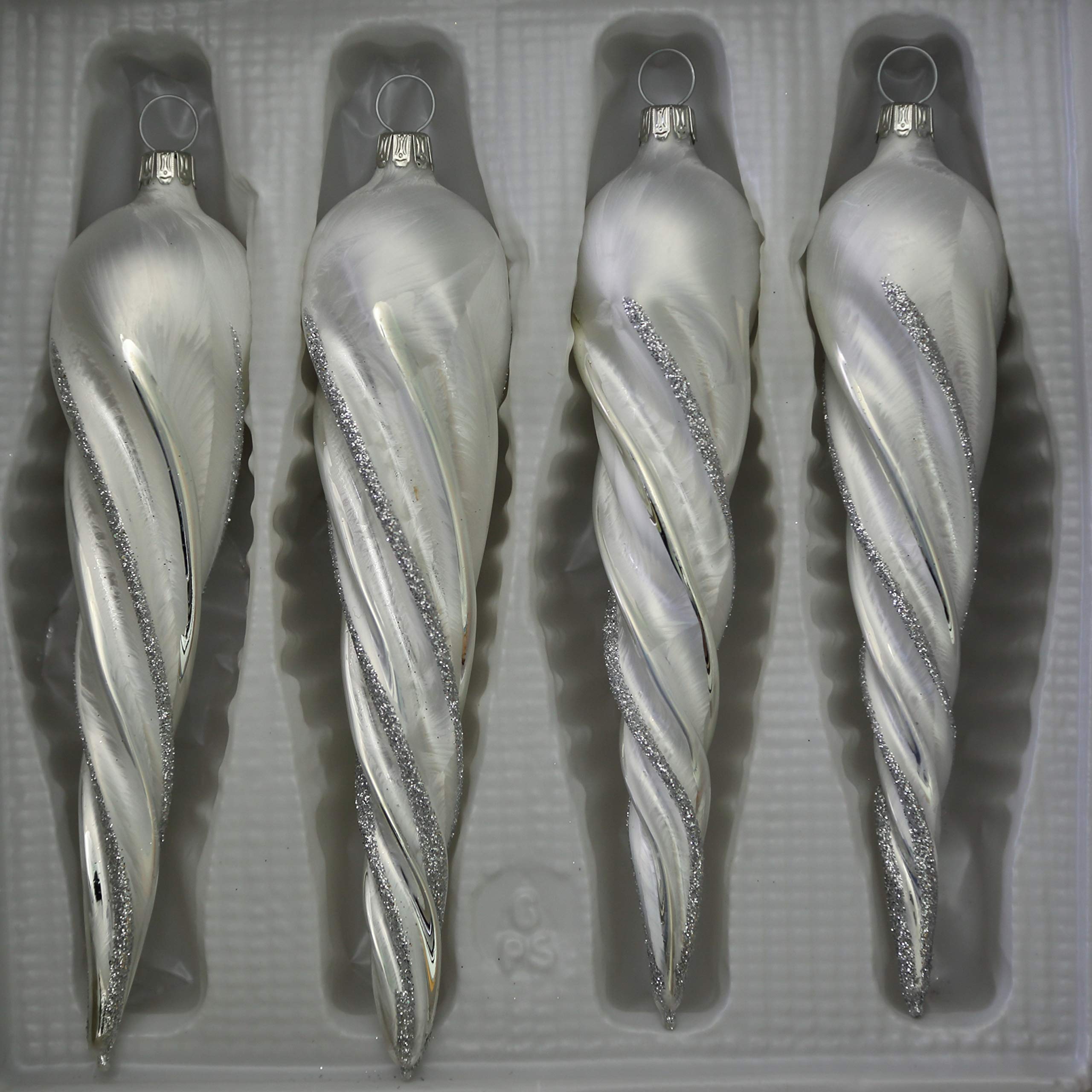 lauschaer-glas-christbaumschmuck-eiszapfen-dick-eislack-wei-mit-dekor-4-st-ck-mu image 2