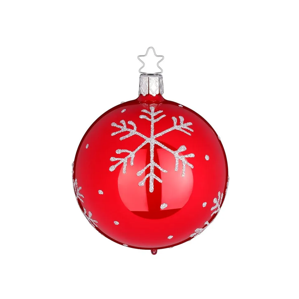 inge-glas-schneezauber-christbaumkugel-glas-rot-6-cm image 1