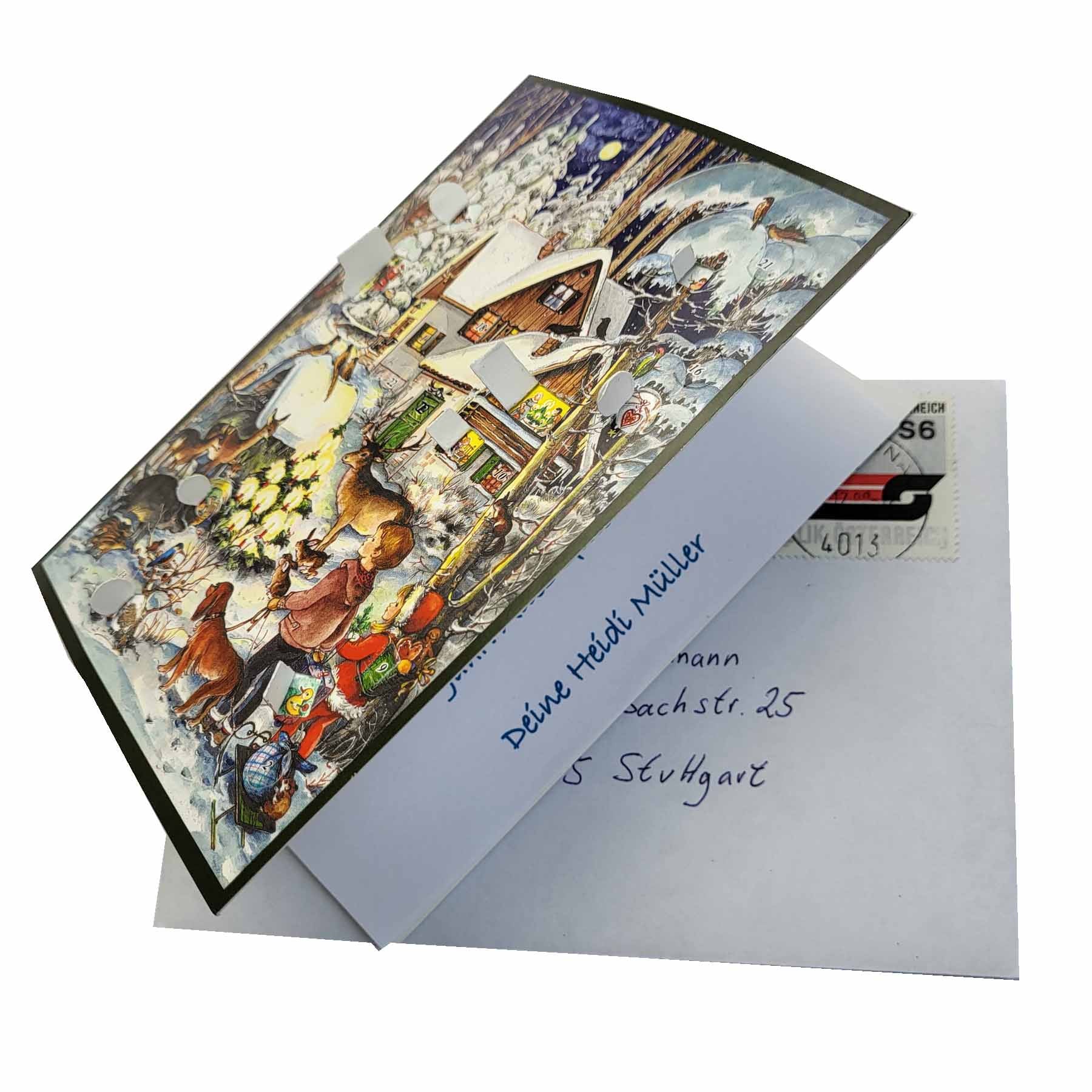 sellmer-verlag-postkarten-adventskalender-winter-bei-den-tieren-a5 image 2