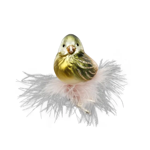 inge-glas-wipfels-nger-christbaumvogel-glas-gr-n-7-cm image 1