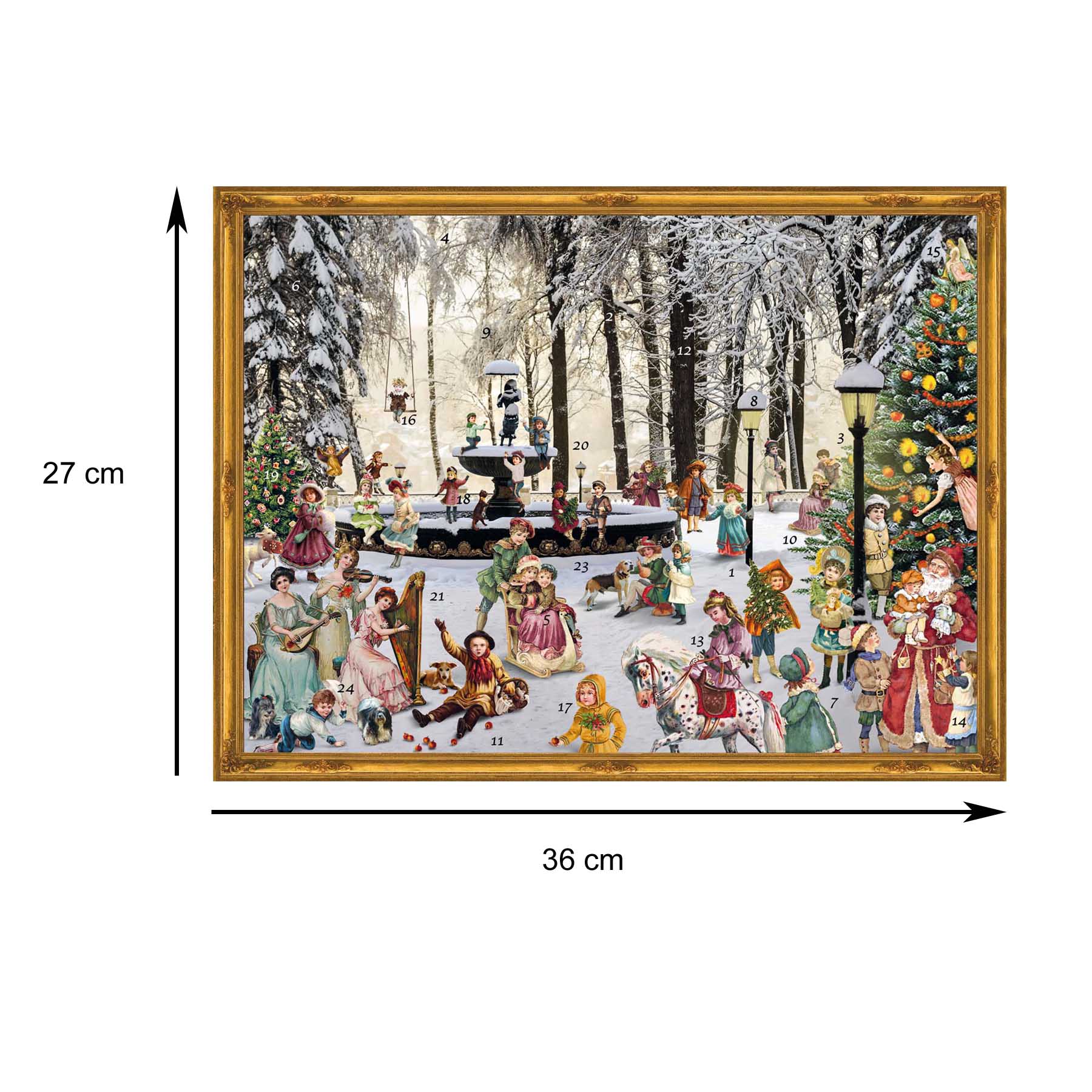 sellmer-verlag-viktorianischer-adventskalender-verschneiter-brunnen-gro-format-q image 5