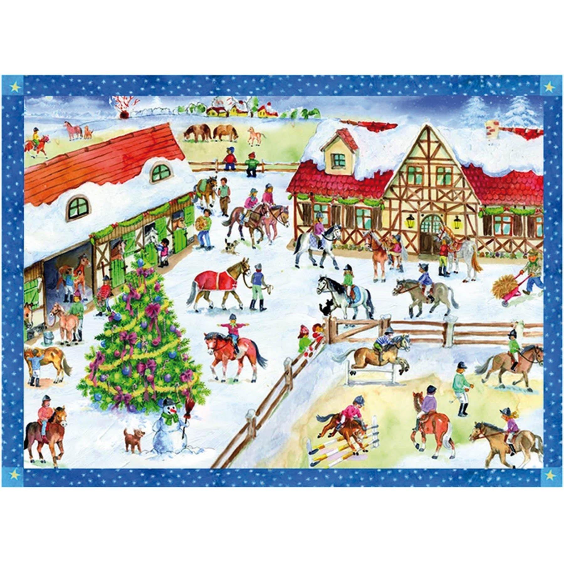 sellmer-verlag-adventskalender-weihnachten-auf-dem-ponyhof-grossformat-26-5-x-35 image 1