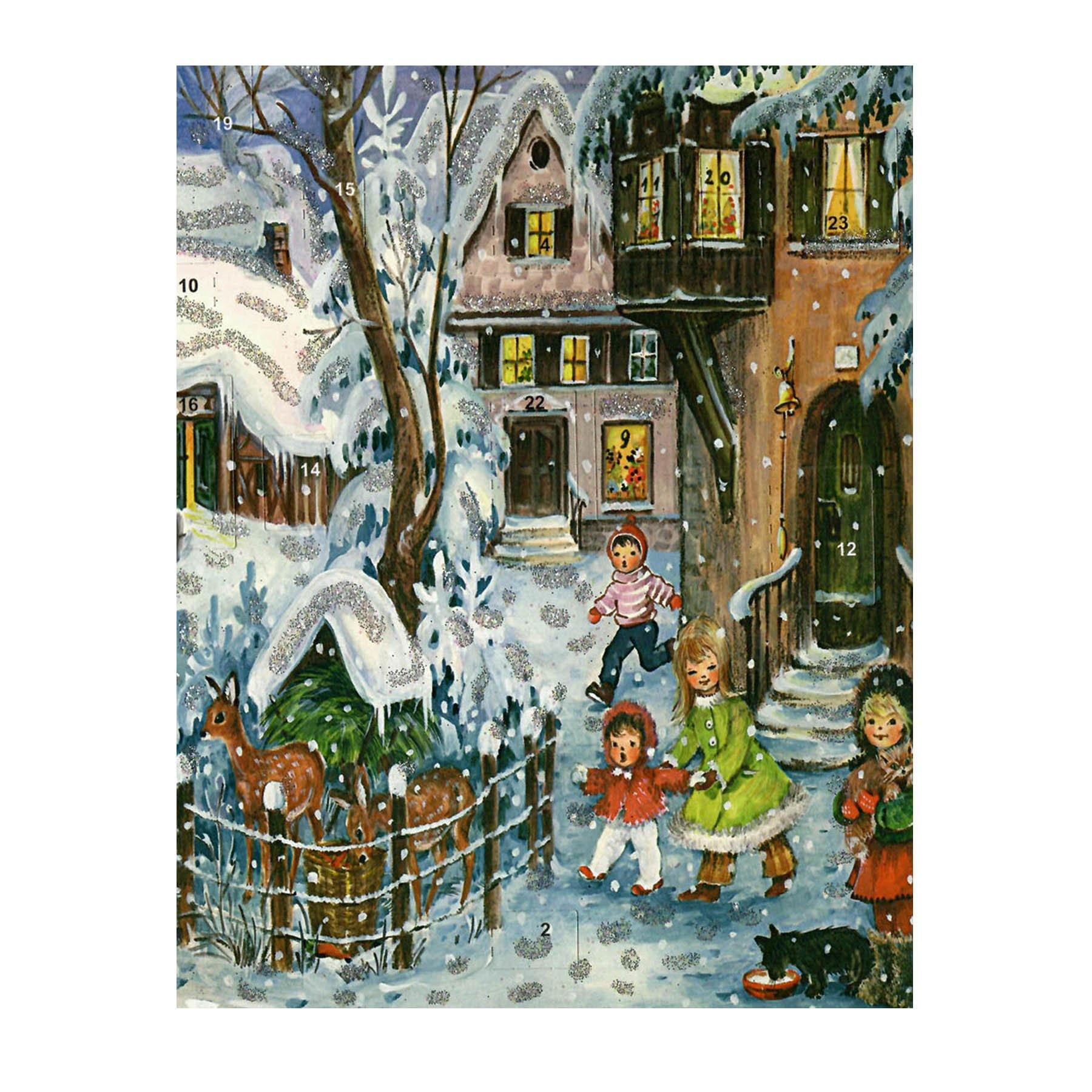 sellmer-verlag-adventskalender-a4-es-schneit-kinder-motiv-mit-glimmer image 4