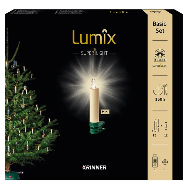krinner-lumix-superlight-elfenbein-mini-basis-led-kerzen-set image 1
